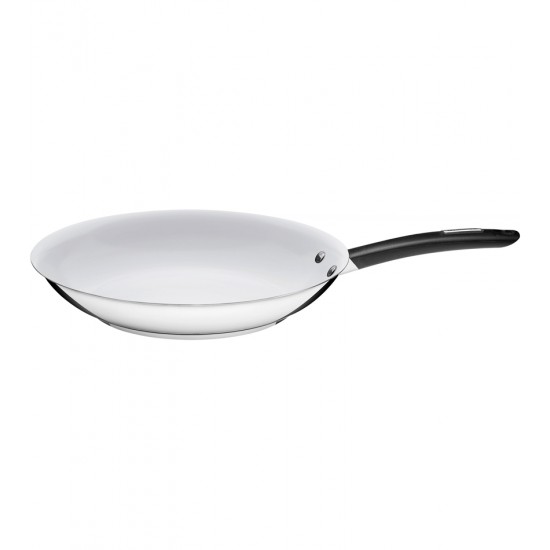 Frigideira Aço Inox Com Revestimento Cerâmica Com Cabo de Silicone